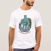 環境保護 水を守るエコロジー Tシャツ (正面)