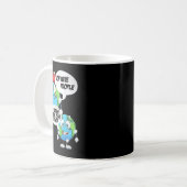 環境保護 病気 人々 地球 コーヒーマグカップ (正面左)