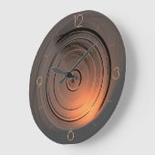 環境効果のある接線>ク芸術的ロック ラージ壁時計 (傾斜)