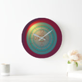 環境効果(Atmospheric Green Red Light)エフェクト>おもしろいクロック ラージ壁時計 (ホーム)