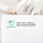 環境地球を愛して下さい ラベル (インサイチュ)