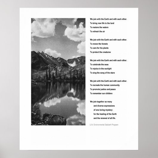 環境地球日のポス感動的ター ポスター (正面)