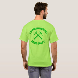 環境地質学者シャツ（バックプリント） Tシャツ