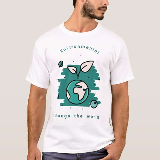 環境変革 世界 エコ スプラウト Tシャツ (正面)
