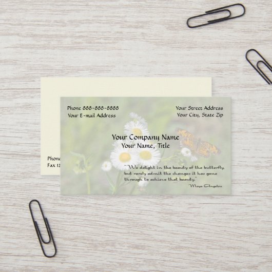 環境感動的心理学者 名刺 (正面/裏面インサイチュ)