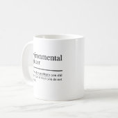 環境技おもしろい術者引用文 コーヒーマグカップ (正面左)