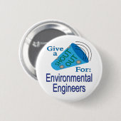 環境技術者に声を掛ける 缶バッジ (正面&裏面)