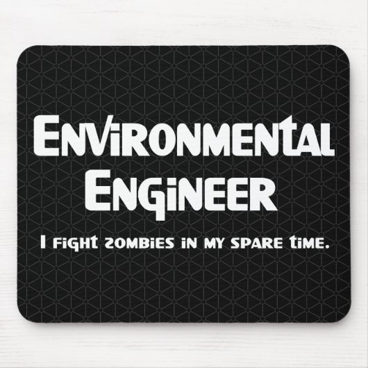 環境技術者ゾンビ戦闘機 マウスパッド (正面)