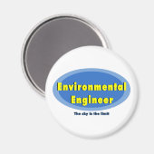 環境技術者ブルーオーバル マグネット (正面/裏面)