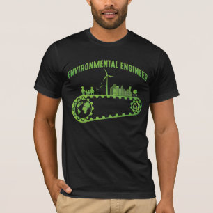環境技術者環境エンジニアリング Tシャツ