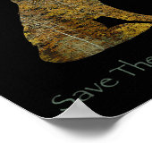 環境救狼シルエット環境 ポスター (角)