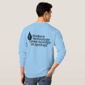 環境生態学ことわざ Tシャツ (裏面フル)