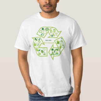 環境的に環境に優しい緑のTシャツ Tシャツ