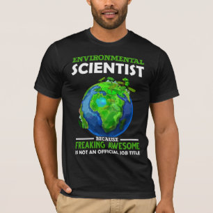 環境科学おもしろい者地球科学ユーモア Tシャツ