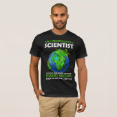 環境科学おもしろい者地球科学ユーモア Tシャツ (正面フル)