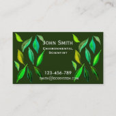 環境科学モダン者リーフデザイン 名刺 (正面)