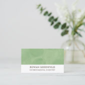 環境科学者生態学エコグリーン 名刺 (スタンド正面)