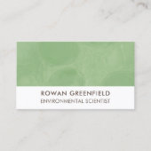 環境科学者生態学エコグリーン 名刺 (正面)