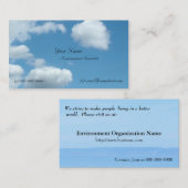 環境科学、青空、海辺 名刺 (正面/裏面)