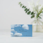 環境科学、青空、海辺 名刺 (スタンド正面)