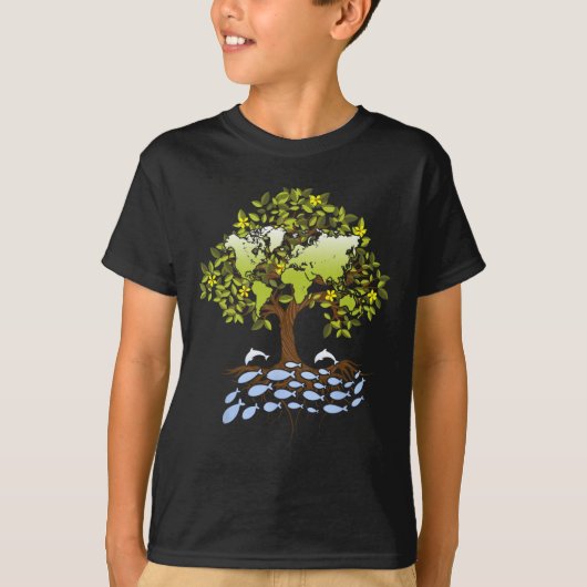 環境自然地球日 Tシャツ (正面)