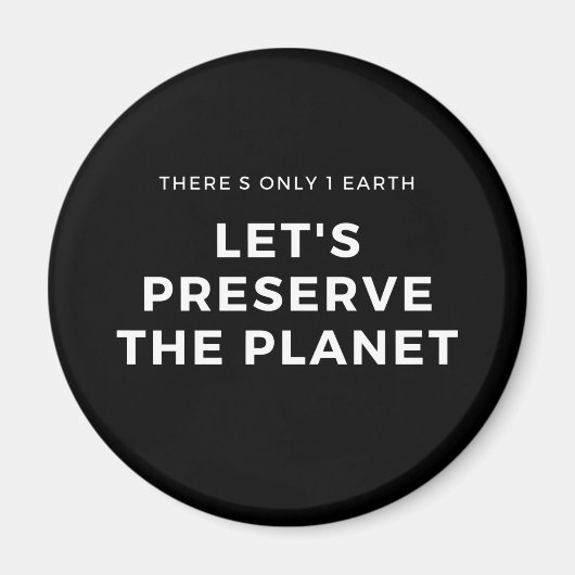 環境認識度ストップ気候変動 マグネット (正面)