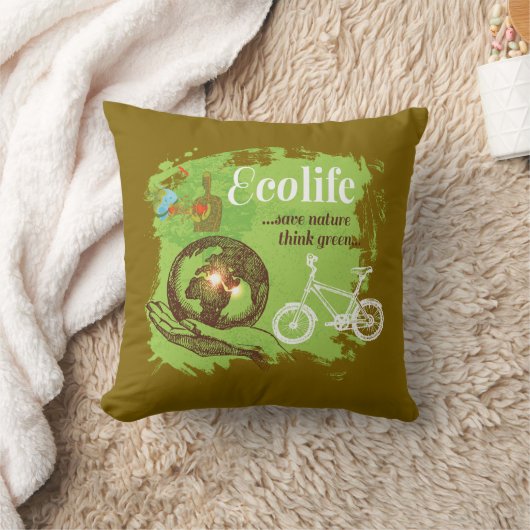 環境認識度デザイン自然愛好家 クッション (ブランケット)