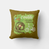 環境認識度デザイン自然愛好家 クッション (正面)