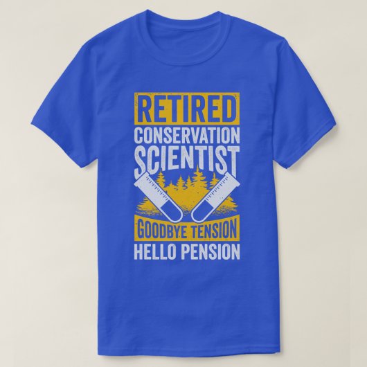 環境退職した科学者ギフト Tシャツ (デザイン正面)