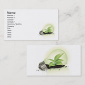 環境電球が植物の土壌を土壌に原因 名刺 (正面/裏面)