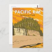 環太平洋国立公園リザーブトラベルヴィンテージ ポストカード (正面/裏面)