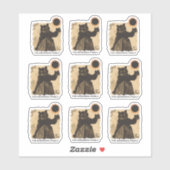 環状おもしろい太陽のEclipse Cat 2024年10月2日 シール (シート)