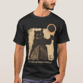 環状おもしろい太陽のEclipse Cat 2024年10月2日 Tシャツ (正面)