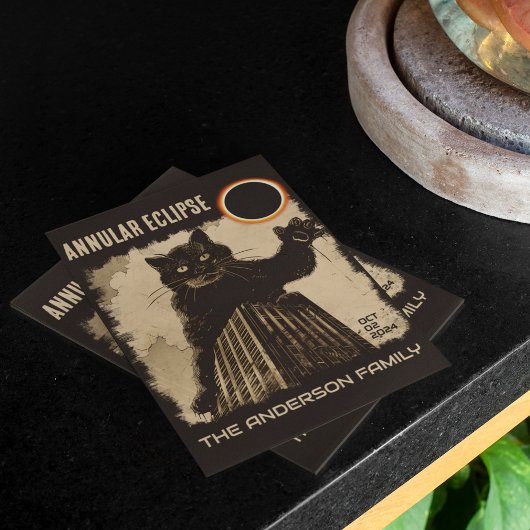 環状おもしろい食太陽の大きな猫2024年10月2日 ポストカード