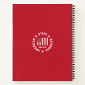 環状スタンプアメリカン州ナショナル東1776 ノートブック (裏面)