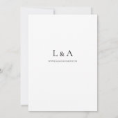 環状トロピカルハワイアンフローラココナッツ結婚W's 招待状 (裏面)