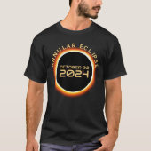 環状太陽の日食2024年10月2日ファミリーパーティー Tシャツ (正面)