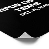 環状太陽のEclipse Sコーパスクリスティ秋 ポスター (角)