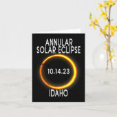環状太陽のEclipse T – アイダホ カード (黄色い花)