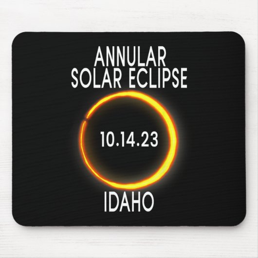 環状太陽のEclipse T – アイダホ マウスパッド (正面)