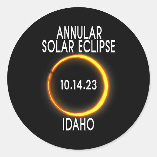 環状太陽のEclipse T – アイダホ ラウンドシール (正面)