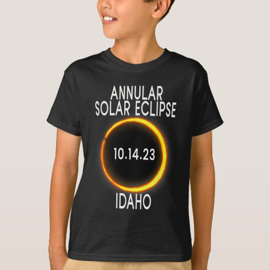 環状太陽のEclipse T – アイダホ Tシャツ (正面)