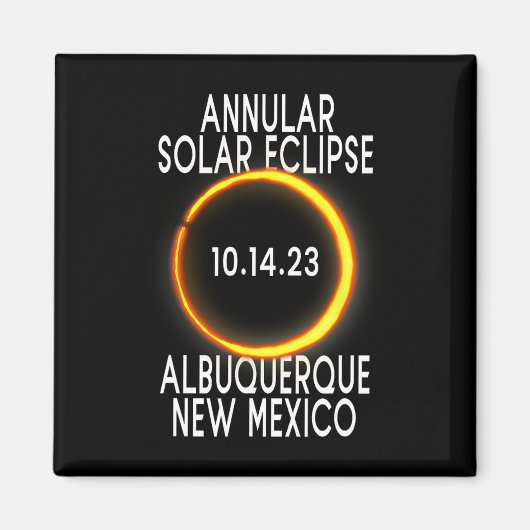 環状太陽のEclipse T – アルバカーキニューメキシコ マグネット (正面)