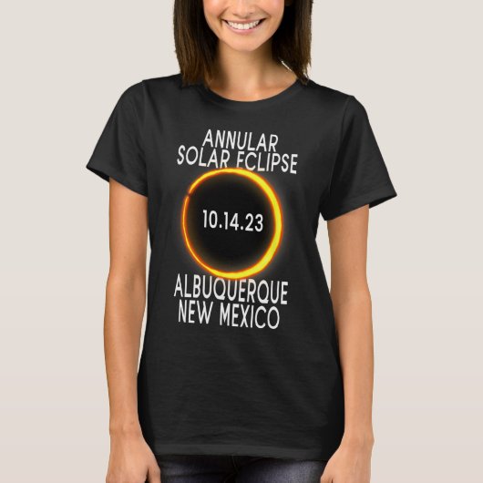 環状太陽のEclipse T – アルバカーキニューメキシコ Tシャツ (正面)