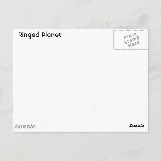 環状惑星 ポストカード (裏面)