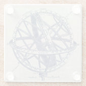 環状球の図表 ガラスコースター (裏面)