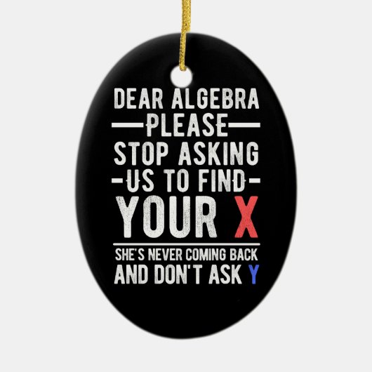 環親愛環ストップ頼xを見つけよう セラミックオーナメント (正面)