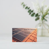 瓦屋根太陽ののパネル 名刺 (スタンド正面)