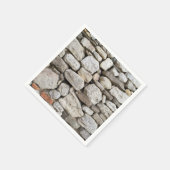 瓦礫の石壁パターン スタンダードカクテルナプキン (角)