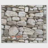 瓦礫の石壁パターン ラッピングペーパー (フラット)